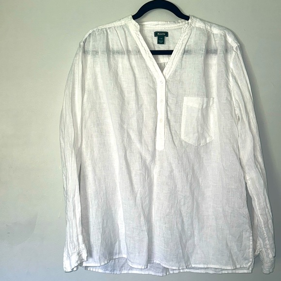 Roots Linen shirt size LG - Picture 1 of 4